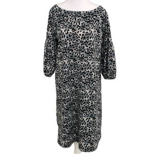 WD NY Animal Print Bishop Sleeve Dress